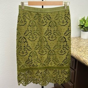 Green pencil skirt